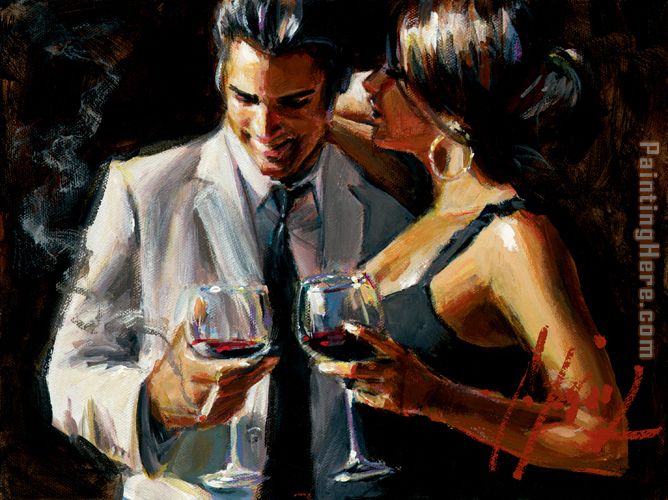 The Proposal VIII painting - Fabian Perez The Proposal VIII art painting